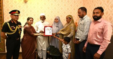 वीरता पुरस्कार से सम्मानित जवानों के सर्वोच्च बलिदान को सेना प्रमुख ने किया सलाम