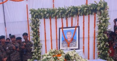 लेफ्टिनेंट शशांक तिवारी का पार्थिव शरीर पहुंचा उनके आवास गद्दोपुर मझवा