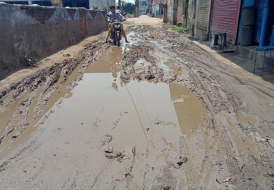 वार्ड नंबर दस महादलित टोले का मुख्य पथ कीचड़ में हुआ तबदील:मोहल्ले वासियों की बढ़ी परेशानी