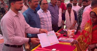 विशेष विकास शिविर का जिला पदाधिकारी ने किया भौतिक निरीक्षण