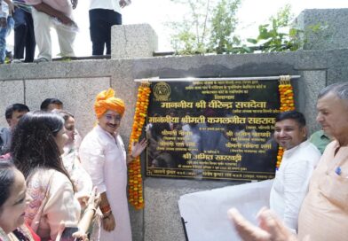 दिल्ली भाजपा अध्यक्ष और सांसद कमलजीत ने झरोदा कलां में एमसीडी स्टेडियम का शिलान्यास किया