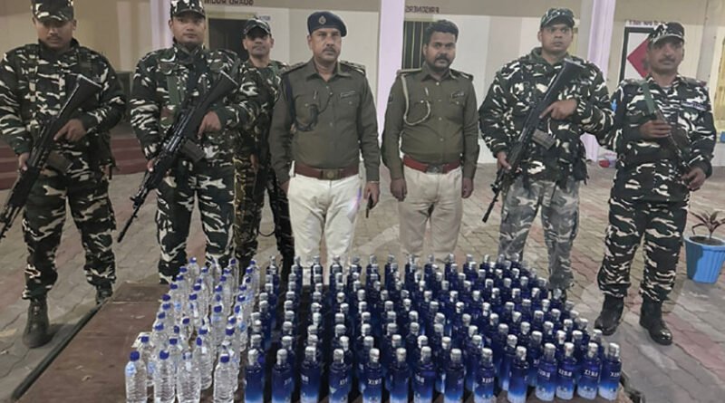 एसएसबी–एक्साइज की संयुक्त कार्रवाई में 144 लीटर नेपाली शराब जब्त, तस्कर फरार