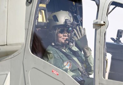 राष्ट्रपति ने जैसलमेर एयर फोर्स स्टेशन से स्वदेशी हेलीकॉप्टर प्रचंड में भरी उड़ान