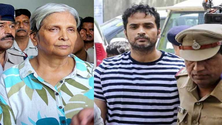 भोपाल कोर्ट के बाहर ट्विशा मौत मामला के मुख्य आरोपी समर्थ सिंह और गिरिबाला सिंह की सीबीआई सुनवाई की सांकेतिक तस्वीर