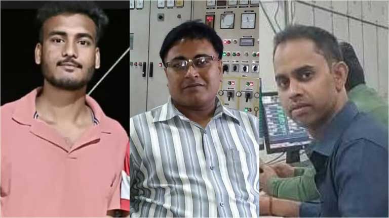 रामगढ़ के बरकाकाना स्थित स्टील प्लांट में हुए दर्दनाक हादसा के बाद जमा भीड़ और टरबाइन ब्लास्ट की दुर्घटनाग्रस्त साइट