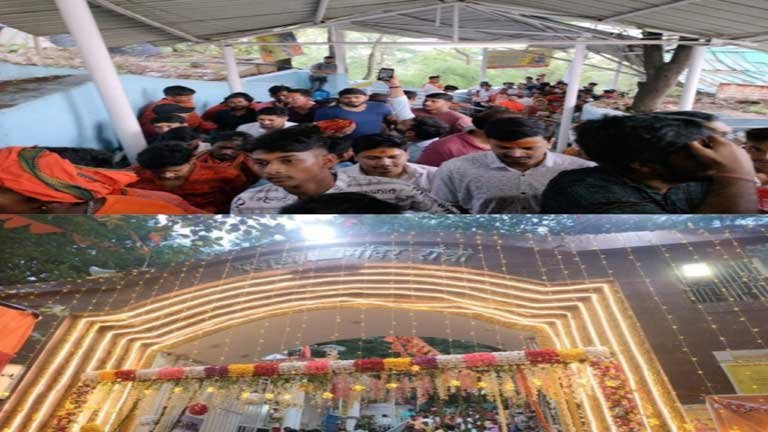 रांची के पहाड़ी मंदिर में सावन की पहली सोमवारी पर भगवान शिव के जलाभिषेक के लिए उमड़ी श्रद्धालुओं की भारी भीड़ और कांवरियों का जनसैलाब।