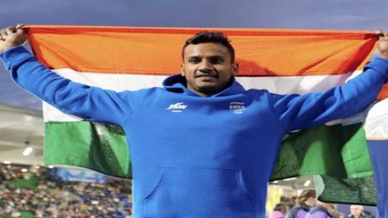 एशियाई खेलों के लिए भारतीय एथलेटिक्स टीम में चोटिल नीरज चोपड़ा की जगह शामिल हुए भाला फेंक खिलाड़ी यशवीर सिंह का मैदान पर थ्रो करते हुए एक्शन शॉट